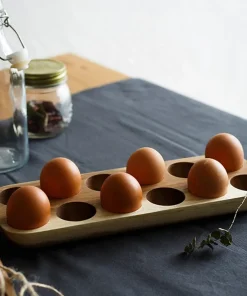 Natural Wooden Egg Tray