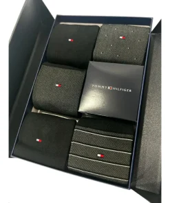 Tommy Hilfiger Mens 5 Pack Socks Black