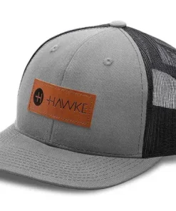 Hawke Hawke ~ Black/Grey Mesh Snapback Cap (Trucker Style) Hat