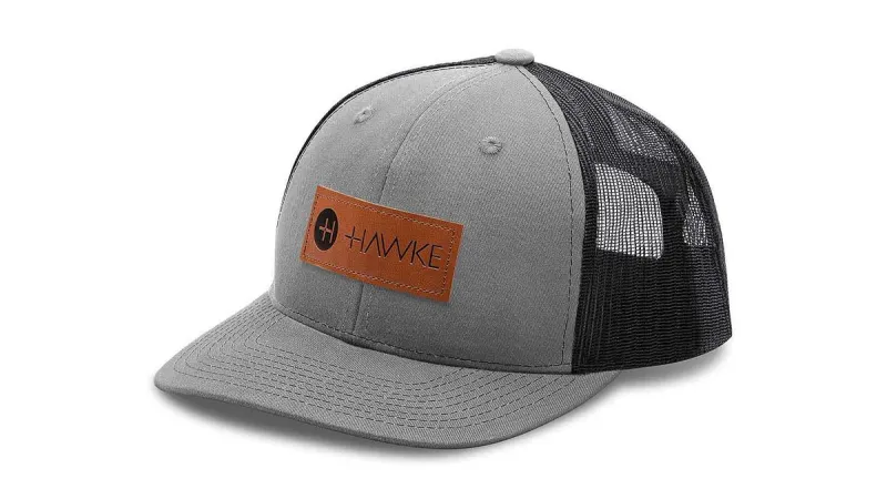 Hawke Hawke ~ Black/Grey Mesh Snapback Cap (Trucker Style) Hat