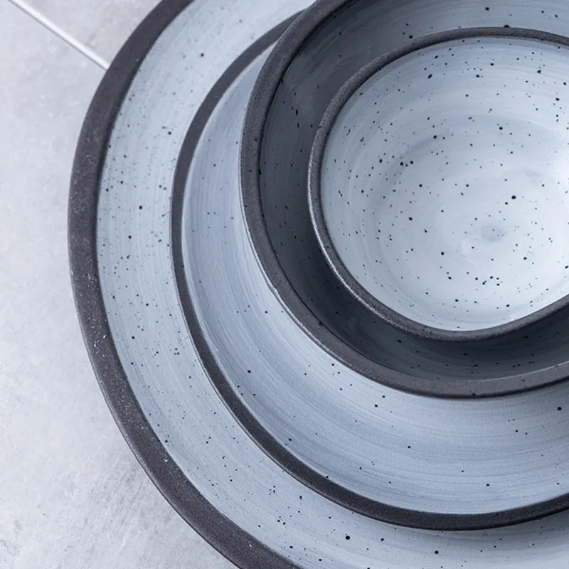 Whipped Pebble Bowl & Platter Set - Image 2