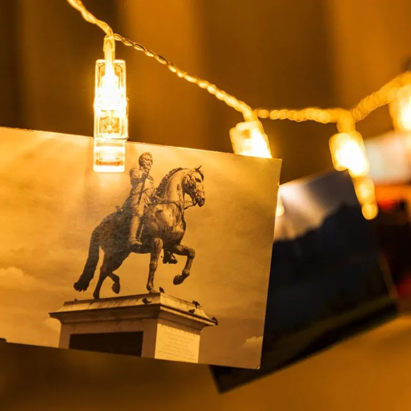 Twinkle LED String Lights Photo Holder - Image 3