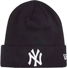 NEW ERA ESSENTIAL CUFF KNIT HAT BLACK
