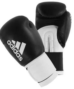 ADIDAS HYBRID BOXING GLOVE 100 BLACK/WHITE 14OZ