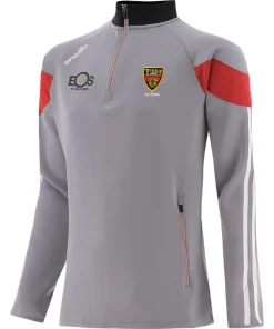 O’Neills Mens Down Rockway Hybrid ½ Zip Top Grey/Red/White