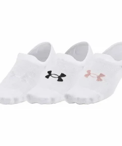 Under Armour Essential (3 Pack) Ultra Low Socks - White