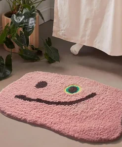 Pink Splat Bath Mat