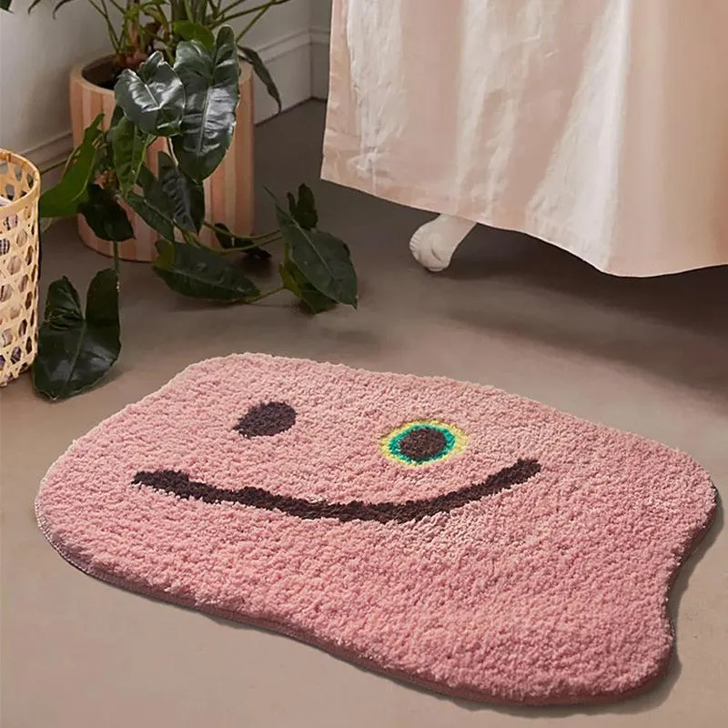 Pink Splat Bath Mat