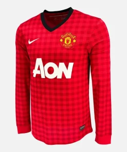 2012-13 Manchester United Home Shirt long sleeve [Perfect] S