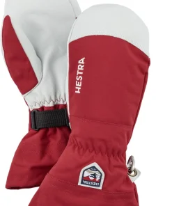 HESTRA MENS ARMY LEATHER SKI MITT - RED