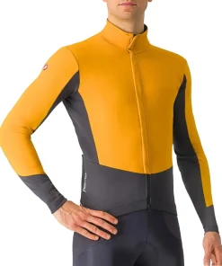 Castelli Perfetto Air Mens Cycling Jacket - Orange