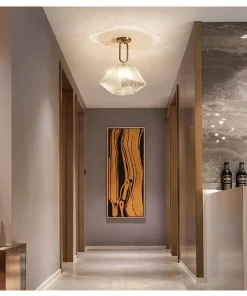 Diamond Cut Art Deco Pendant Light