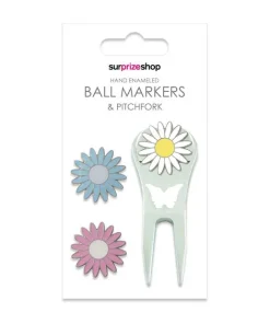 SURPRIZESHOP DAISY GOLF MARKER+PITCHFORK SET