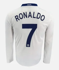 2008-10 Manchester United Away Shirt Ronaldo 7 Long sleeve [Perfect]