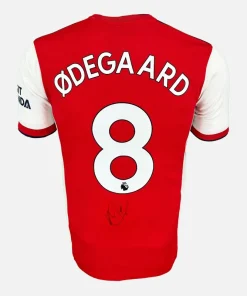 Martin Ødegaard Signed Arsenal Shirt 2021-22 Home [8]
