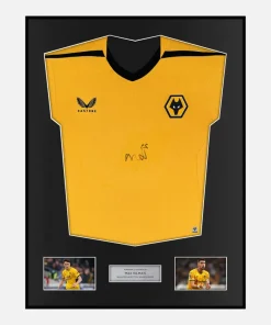 Framed Max Kilman Signed Wolves Shirt Home Front [Classic]