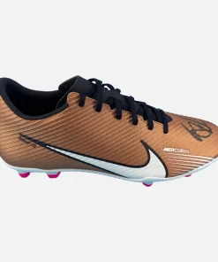 Rasmus Hojlund Signed Football Boot Manchester United Nike Gold [Right]