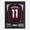 Framed Ollie Watkins Signed Aston Villa Shirt 2024-25 Home [Classic]