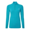 Ronhill Womens Core Thermal ½ Zip Top Azure/Bright White