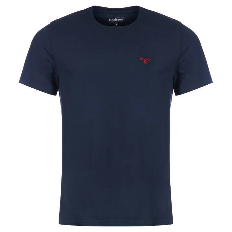 Barbour Mens T-Shirt Essential Sports Navy