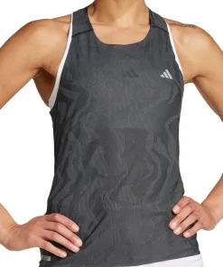 adidas Ultimate HEAT.RDY Engineered Womens Running Vest Tank Top - Grey