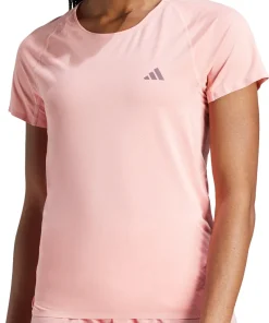 adidas Adizero Short Sleeve Womens Running Top - Pink