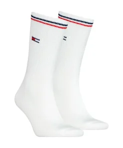Tommy Hilfiger Mens Socks Long 2 Pack White