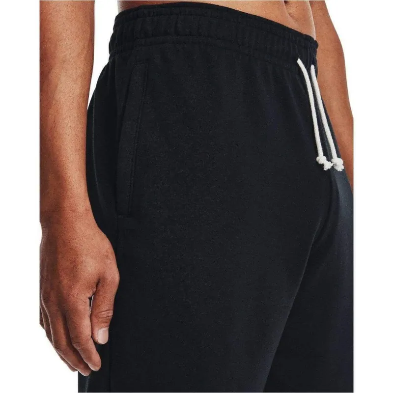 Under Armour Rival Terry Mens Training Shorts - Black - Image 3