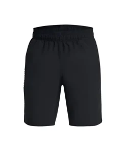 Under Armour Boys Shorts Woven Wordmark Black