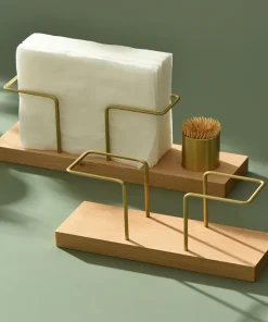 Wood Tissue Organizer