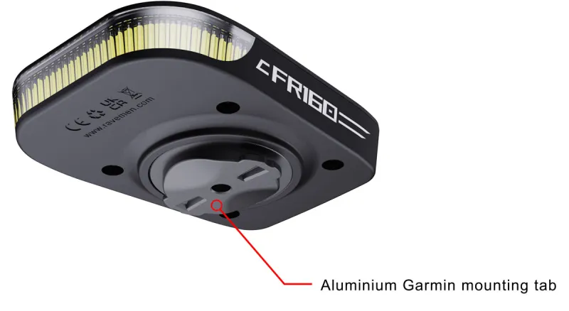 Ravemen FR160 PRO USB Out-Front Bike Light - Black - Image 3