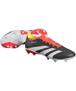 Adidas Mens Football Boots Predator League FG Core Black/Cloud White/Solar Red