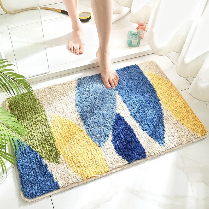 Leaf Pattern Non-slip Bath & Floor Mat - Image 3