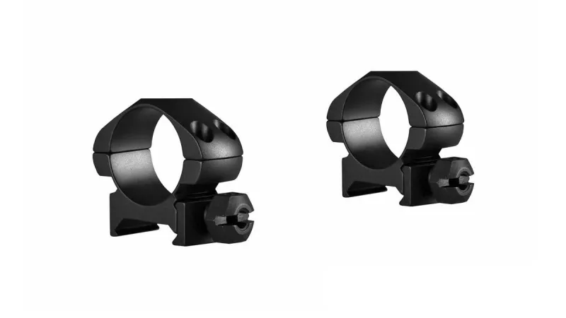 Hawke Precision Steel Ring Mounts~ 1, Low, With Nut Mounts