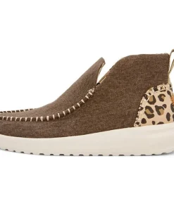 HEYDUDE Denny Heavy Canvas Boot Leopard