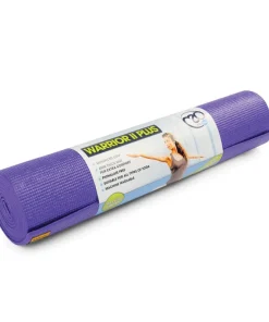 FITNESS MAD WARRIOR PLUS YOGA MAT 6MM PURPLE