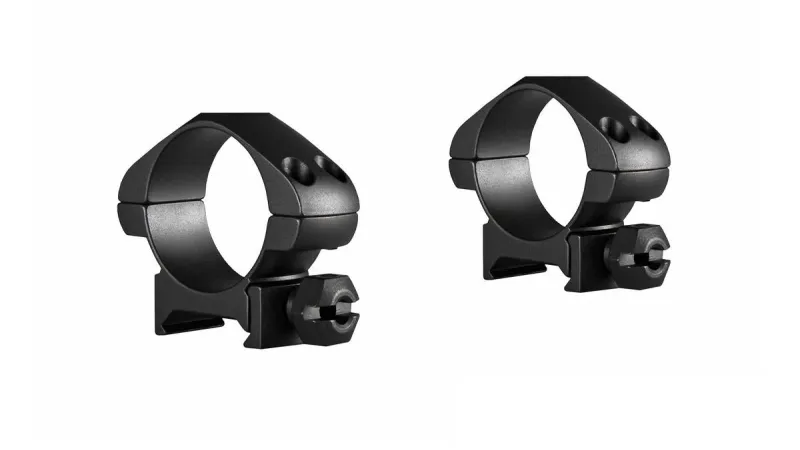 Hawke Precision Steel Ring Mounts ~ 30mm, Low, With Nut Mounts