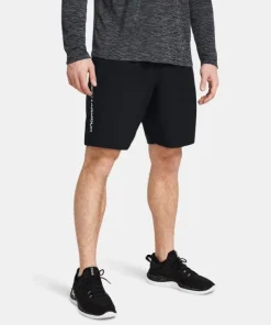 Under Armour Mens Woven Wordmark Shorts Black
