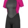 ONEILL WOMENS REACTOR 2MM SHORT WETSUIT/ASSORTED COLOURS