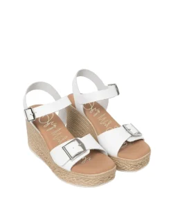 Oh My Sandals Womens Wedge Sandal 5459 Blanco