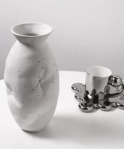 Quilt Drape Organic Ceramic Vase