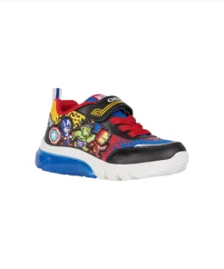 Geox Boys Trainer Ciberdron Avengers Light Up Black/Royal