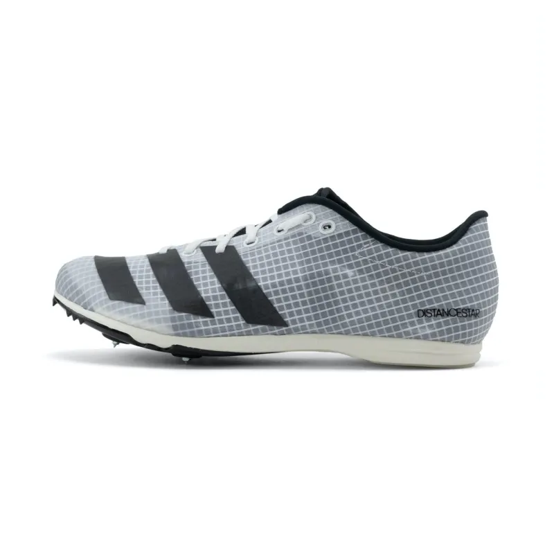 Adidas Mens Trainer Running Spike Distance Star White/Metallic/Black - Image 2