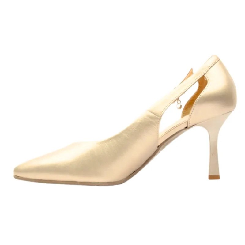 Bioeco Womens Shoe 4079 Gold Leather - Image 2