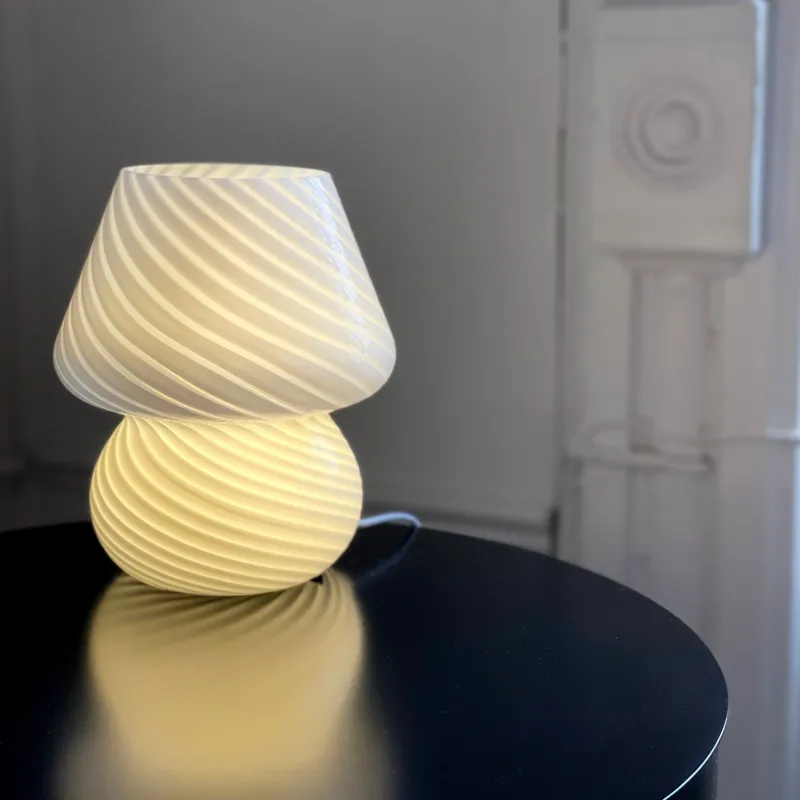 Coco Swirl Glass Table Lamp - Image 2