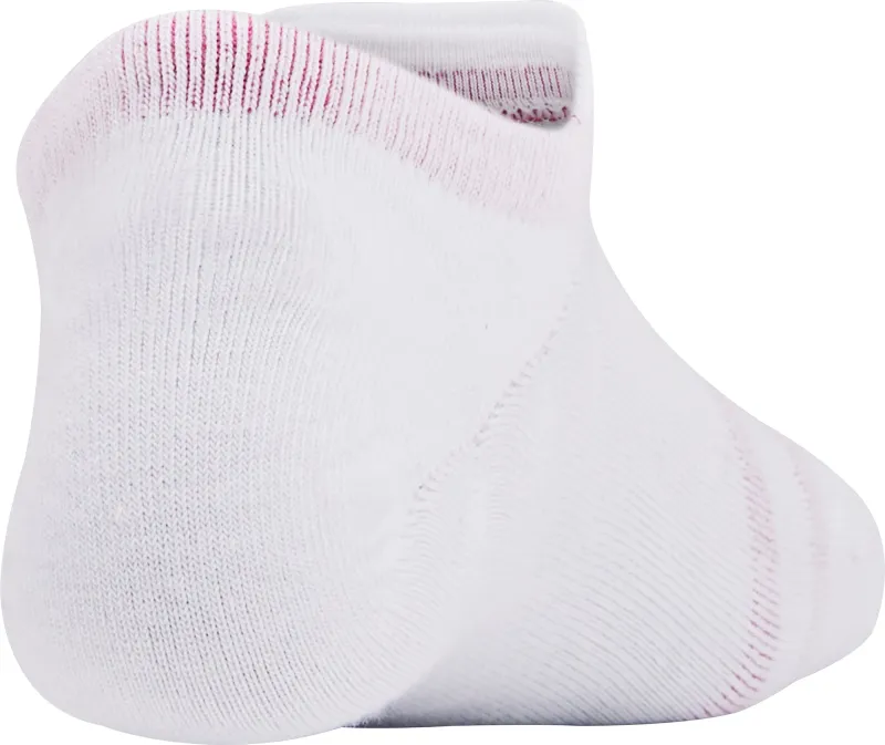Under Armour Essentials (3 Pack) Ultra Low Tab Socks - White - Image 3