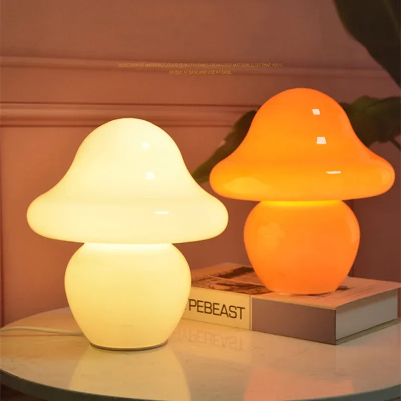 Gala Mushroom Glass LED Table Lamp