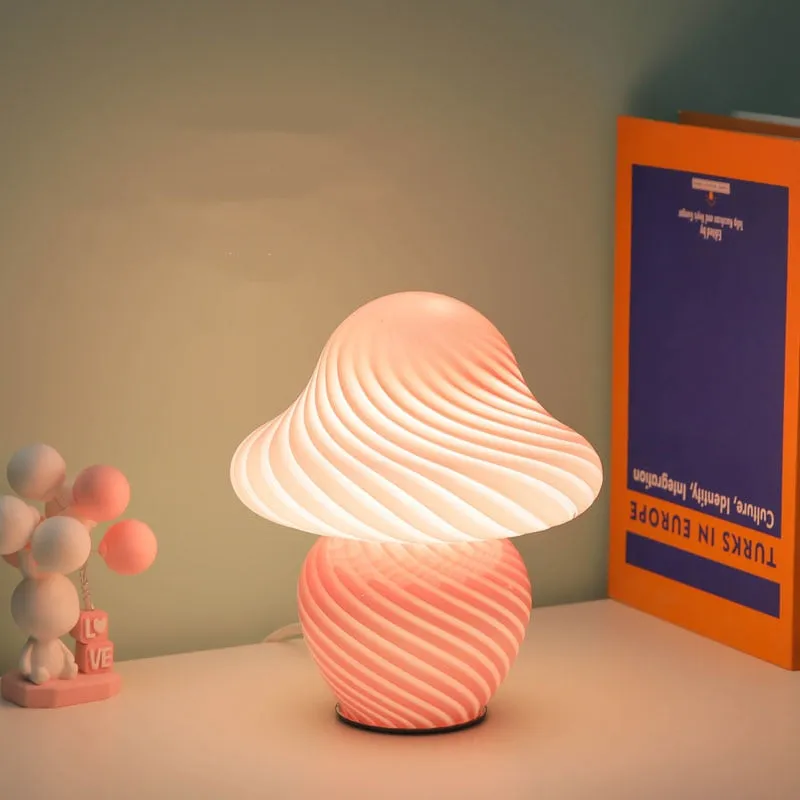 Gala Mushroom Glass LED Table Lamp - Image 2