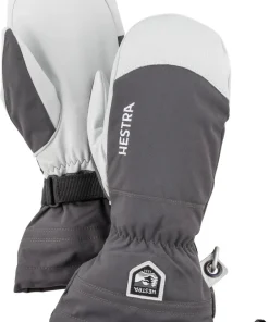 HESTRA MENS ARMY LEATHER SKI MITT - GREY