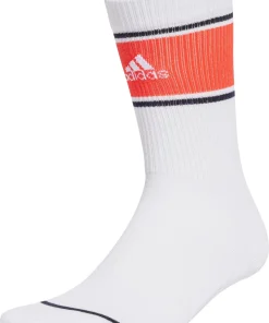 adidas Cushioned (2 Pack) Logo Graphic Crew Socks - White